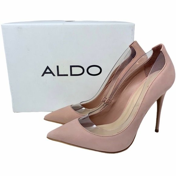 Aldo Shoes - Aldo Elsinger Pump Shoes Pink Leather Stiletto New